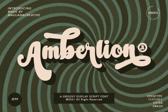 Amberlion Script: A Retro Font for Your Brand