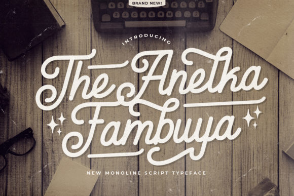 Anelka Fambuya: A Retro Script Font for Elegant Editorial Design