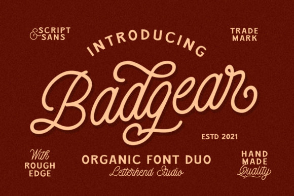 Badgear: A Vintage Duo Font for Bold Campaigns