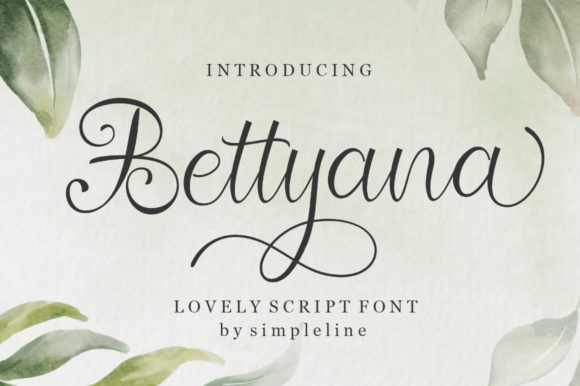 Bettyana Script: A Romantic Handwritten Font for Crafters