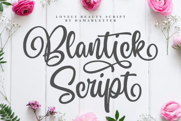 Blantick: A Sweet Handwritten Font for Crafters