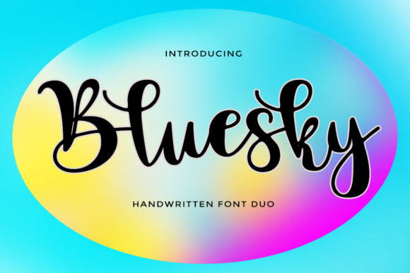 Bluesky Script: A Handwritten Font for Editorial Design