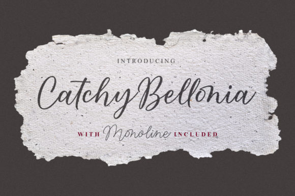 Catchy Bellonia: A Balanced Script Font for Editorial Design