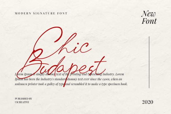 Chic Budapest: A Cursive Script Font for Elegant Editorial Design