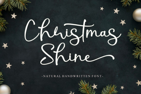 Christmas Shine: A Refined Script Font for Crafters