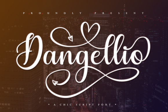 Dangellio: A Romantic Script Font for Crafters