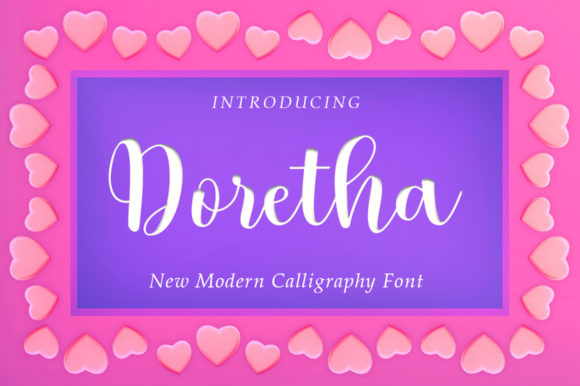 Doretha Script: A Premium Calligraphy Font for Elegant Design