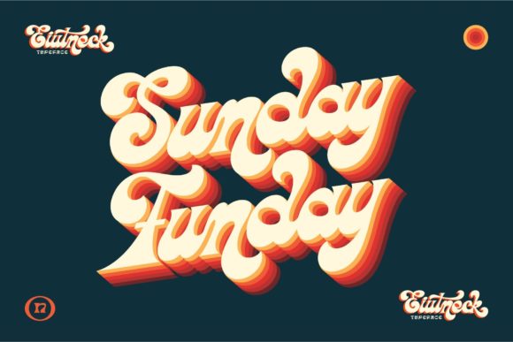 Eiutneck Script: A Retro Handwritten Font for Crafters