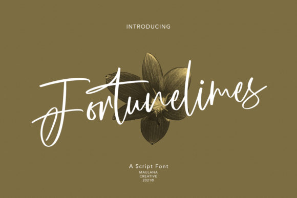 Fortunelimes Script: A Fashionable Font for Campaigns