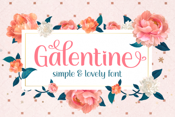 Galentine: A Romantic Script Font for Elegant Editorial Design