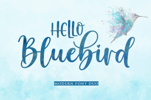 Hello Bluebird: A Modern Duo Font for Editorial Design