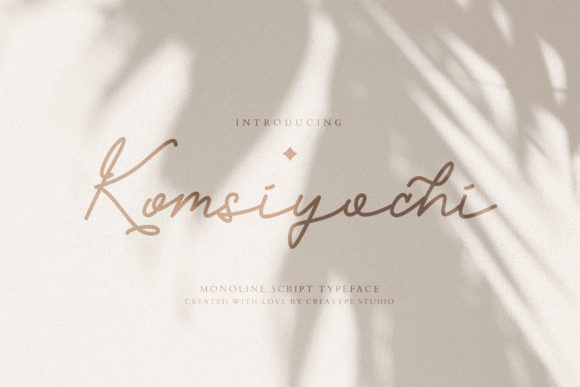 Komsiyochi Script: A Stylish Font for Your Brand