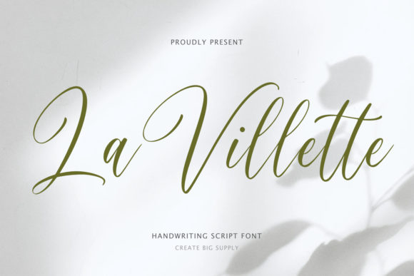 La Villette Script: A Refined Font for Modern Branding