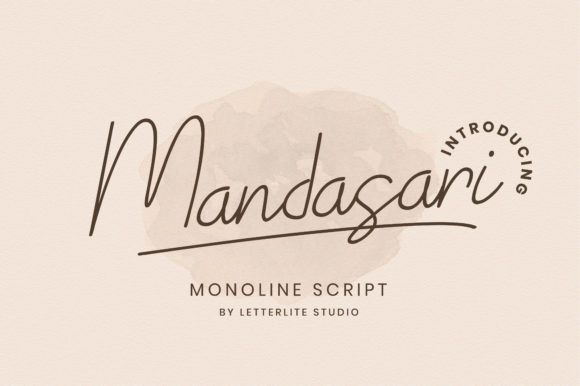 Mandasari Script: A Delicate Typeface for Makers