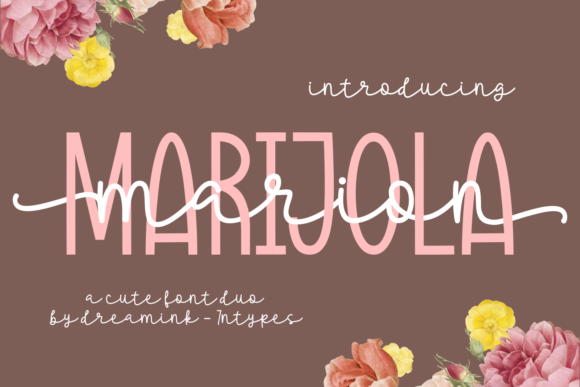Marion Marijola: A Versatile Script & Sans Serif Font for Makers and Designers