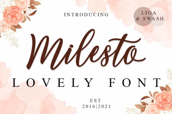 Milesto Script: A Playful Typeface for Creative Layouts