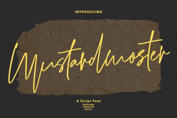 Mustardmoster Script: A Laid-Back Typeface for Editors