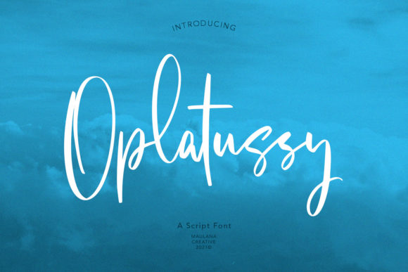 Oplatussy Script: A Luxury Typeface for Branding