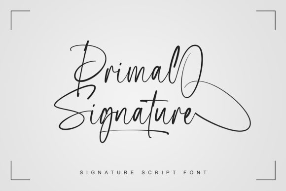 Primal Signature: A Graceful Script Font for Web Design