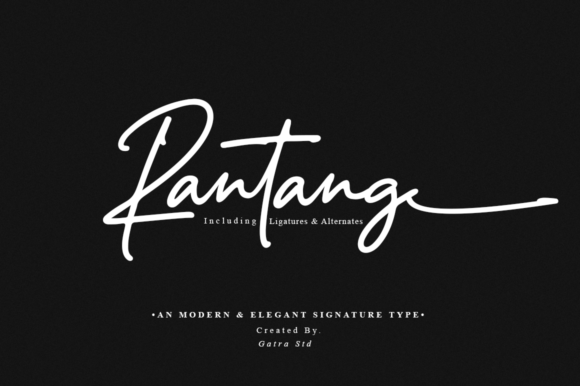 Rantang: A Delicate Script Font for Crafters
