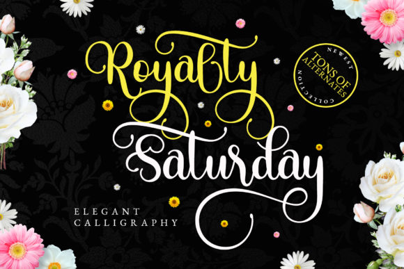 Royalty Saturday: Elegant Modern Calligraphy Font for Scroll-Stopping Visuals
