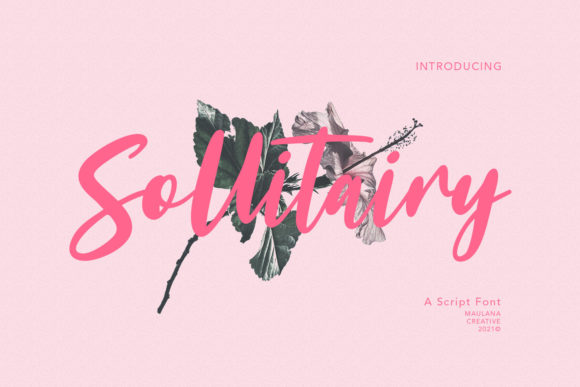 Sollitairy Script: A Stylish Font for Makers