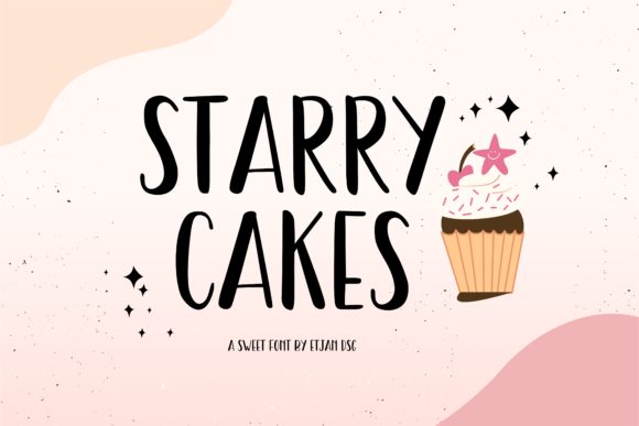 Starry Cakes: A Whimsical Script Font for Campaigns