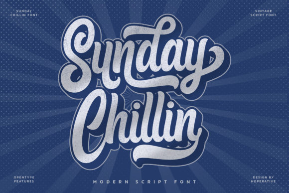 Sunday Chillin: A Retro Script Font for Makers