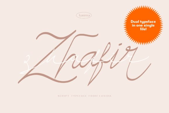 Zhafir Script: A Sophisticated Typeface for Web Design